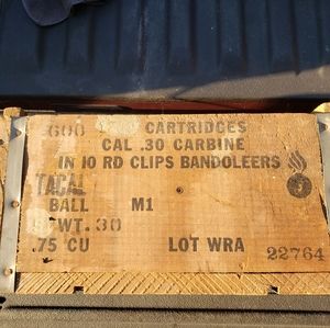 1200rnd Crate of US .30 Carbine Ammunition crate